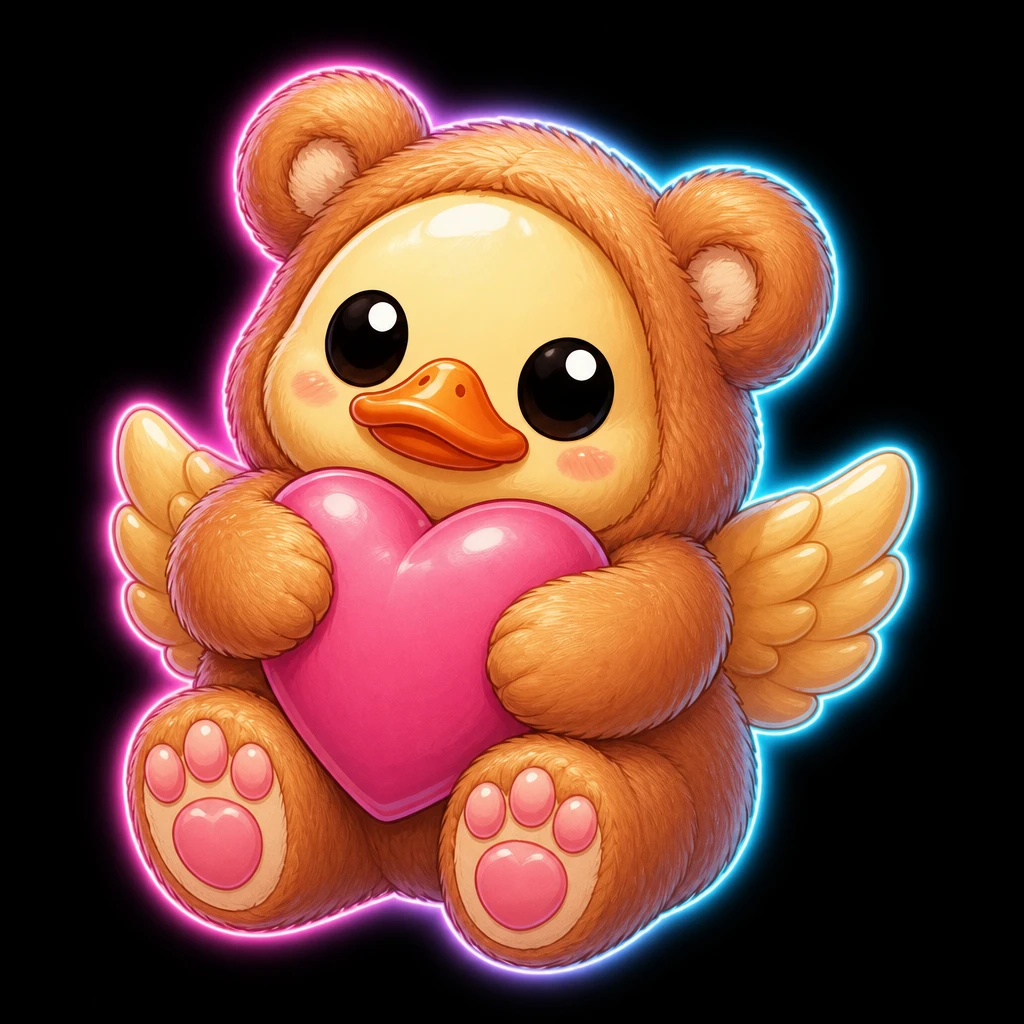 Романтичный Telegram Duck — брейнрот MAX