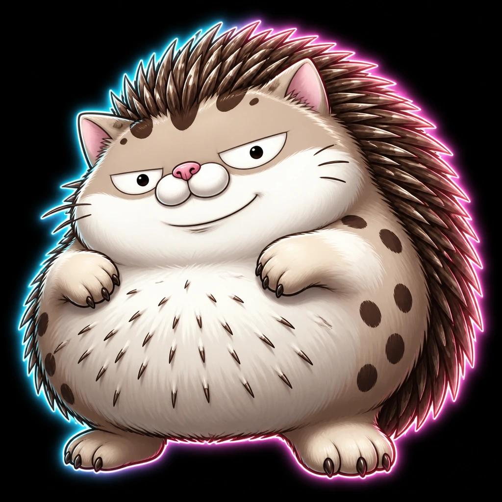 Ёж Ami Fat Cat — брейнрот MAX