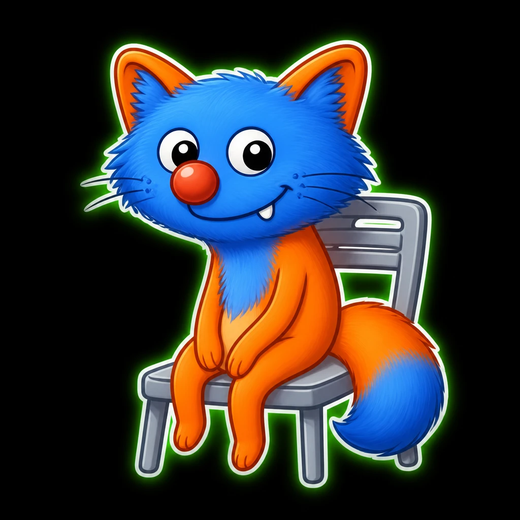 Голубой High Fox — брейнрот MAX
