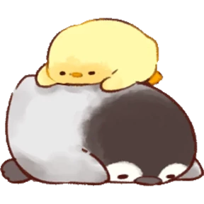cute peng and chick №2