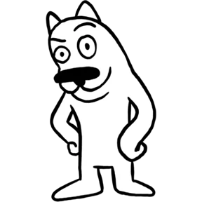 White Dog @tgstickers №6