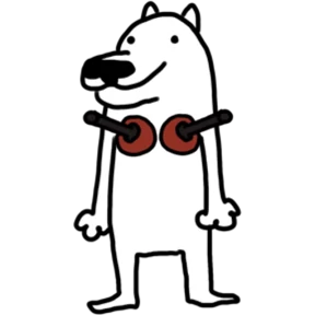White Dog @tgstickers №13