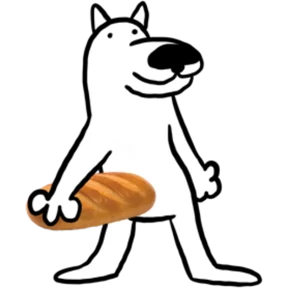 White Dog @tgstickers №18
